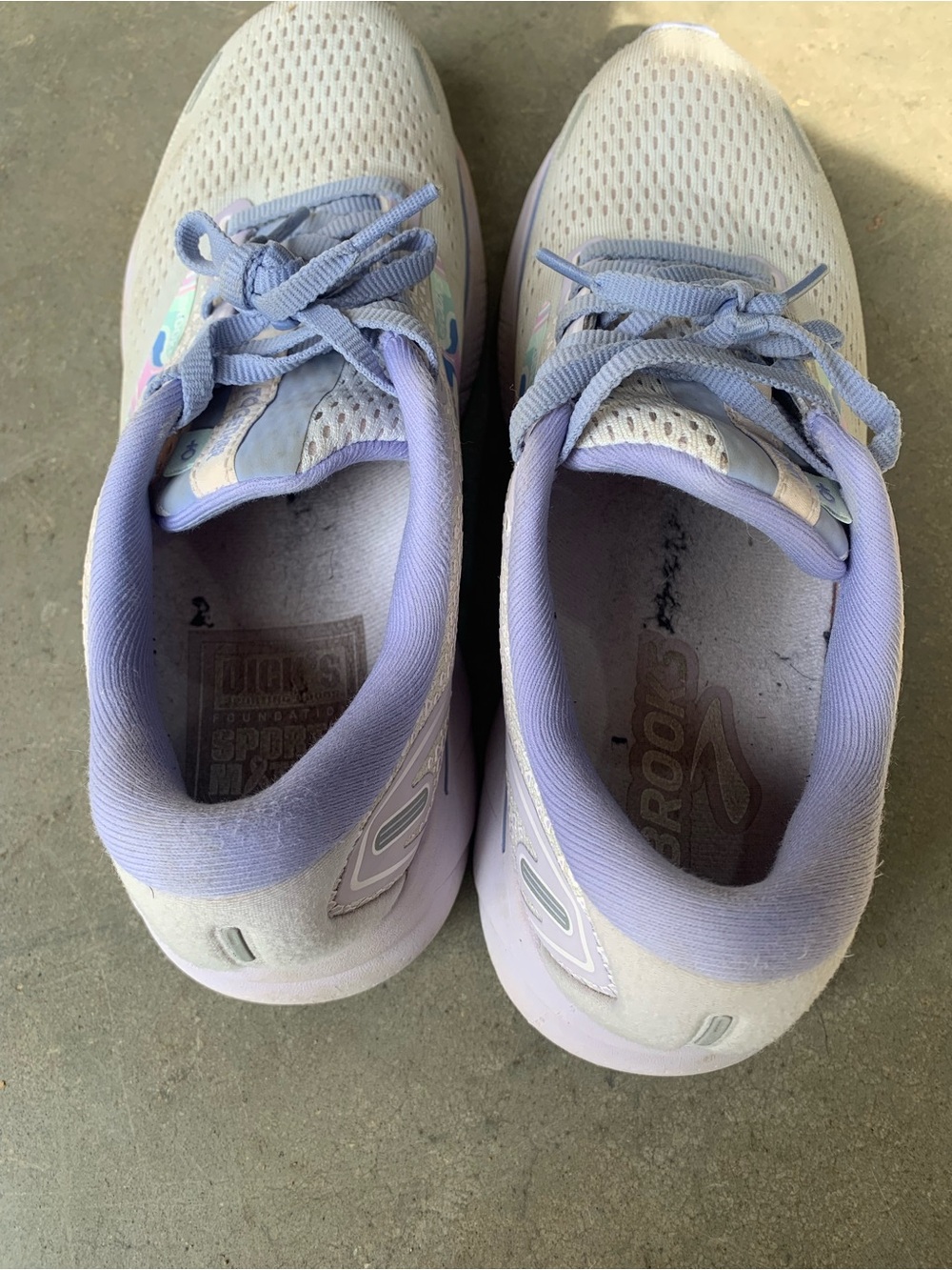 Brooks Women’s Athletic Shoes - Lavender with Pastel Swirl - Picture 3 of 6